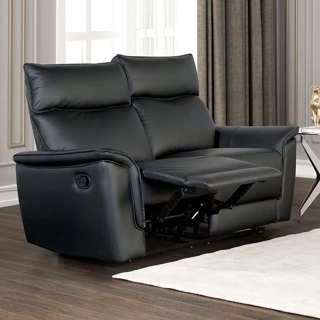 Furniture of America Bienne FM69002BK-LV-M Loveseat Manual Recliner