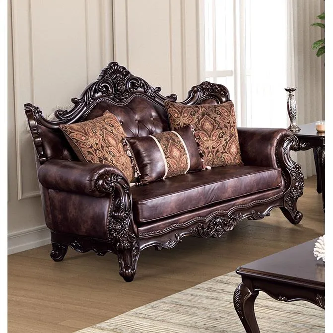Furniture of America Palencia FM65005BR-LV Loveseat