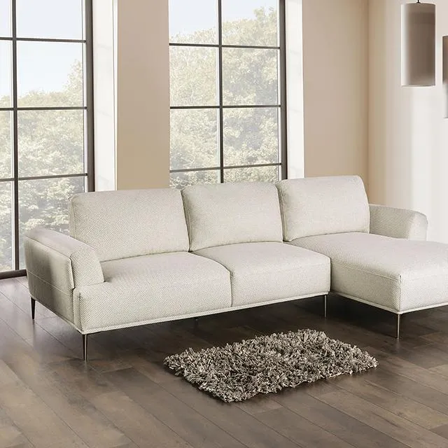 Furniture of America Gladbach FM63007BG-SECT-R Sectional, Right Chaise