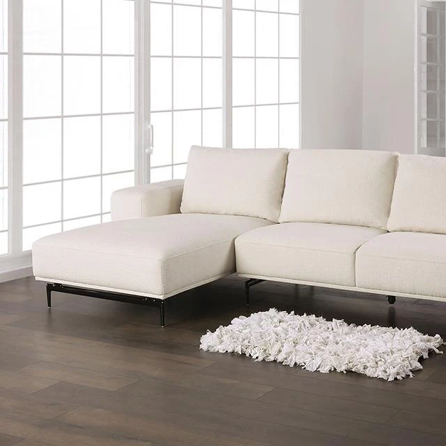 Furniture of America Baerum FM63006WH-SECT-L Sectional, Left Chaise