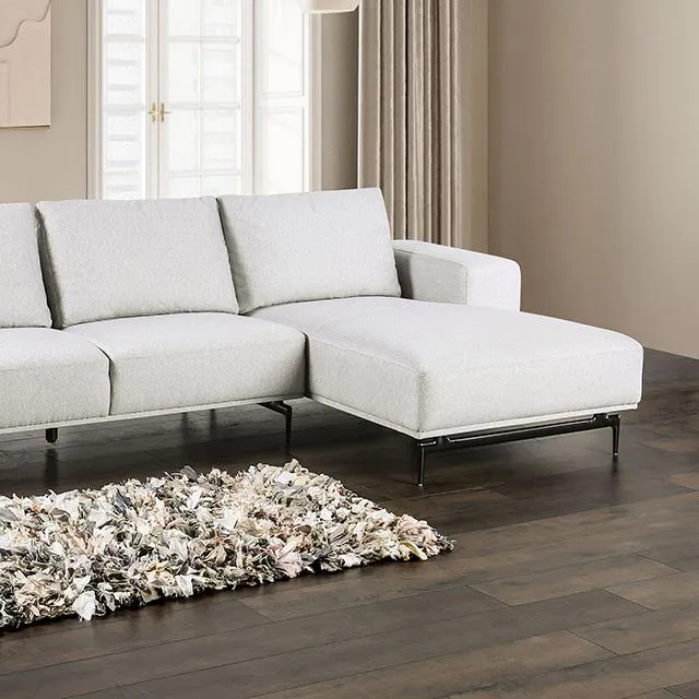 Furniture of America Baerum FM63006LG-SECT-R Sectional, Right Chaise