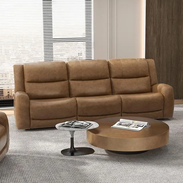 Furniture of America Leolinus CM9989BR-SF-M Manual Recliner Sofa