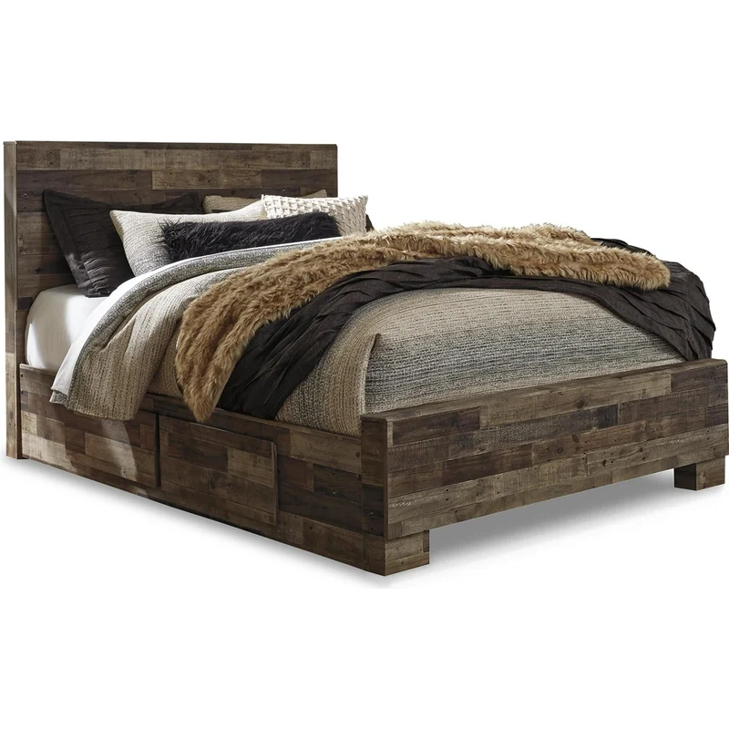 Signature Design by Ashley Derekson B200B43 Queen Panel Bed with 2 Side Storage