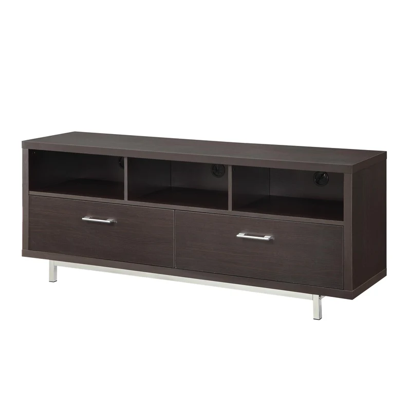Coaster Furniture Casey 701973 2-Drawer Engineered Wood 60" TV Stand - Cappuccino
