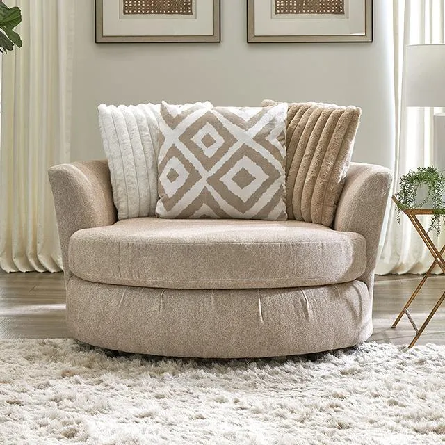 Furniture of America Loughlin SM5193-CH-SW Swivel Chair