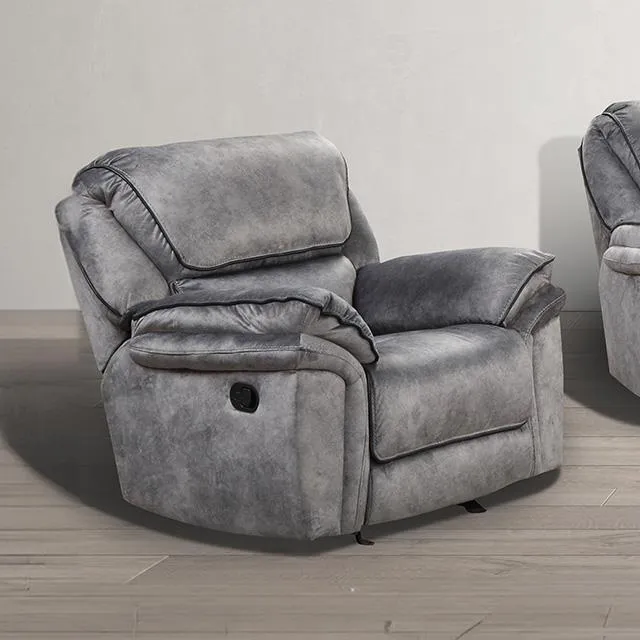 Furniture of America Themis NX6002GY-CH Manual Recliner