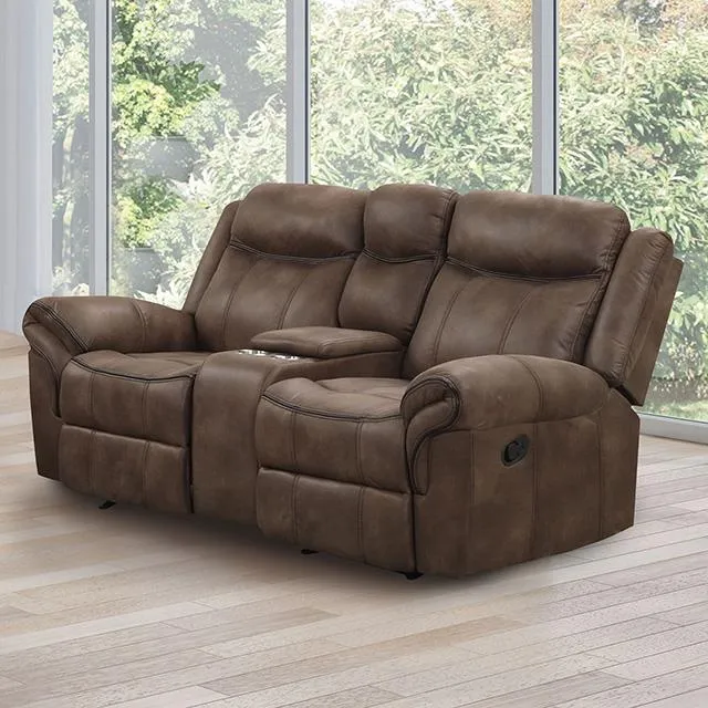 Furniture of America Agata NX6001BR-LV Glider Recliner Loveseat