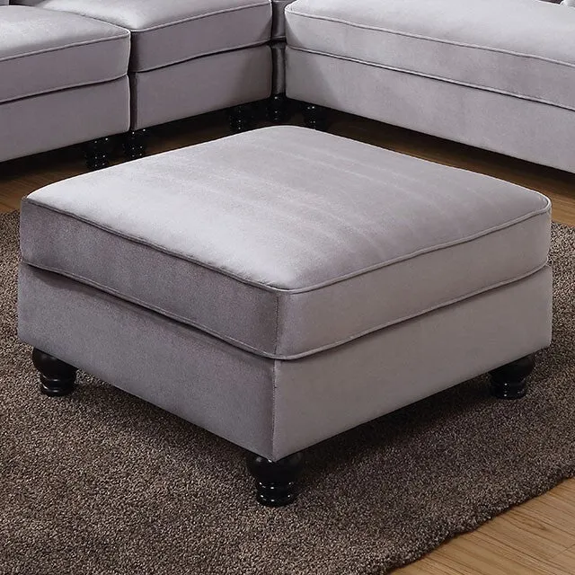 Furniture of America Jolanda CM6158GY-OT Ottoman