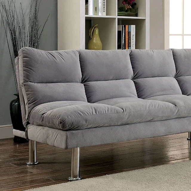 Furniture of America Saratoga CM2902GY Futon Sofa