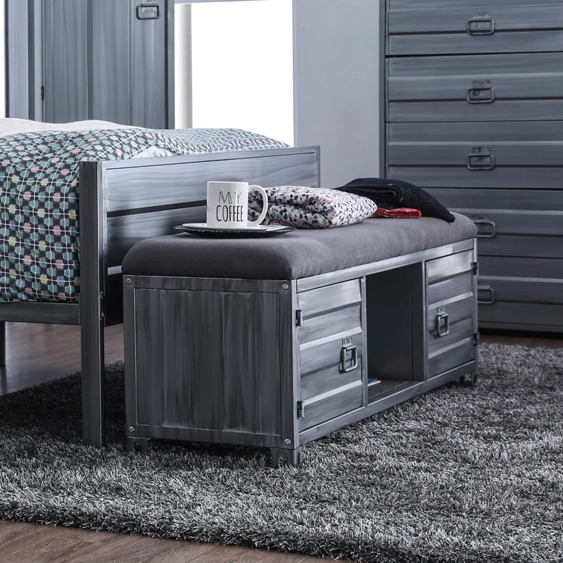 Furniture of America Mccredmond Storage Bench CM7075BN