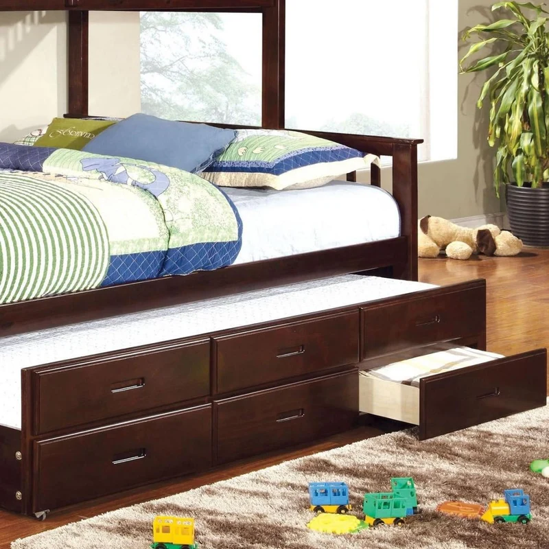 Furniture of America Kids Beds Trundle Bed CM-BK458Q-CTR-EXP