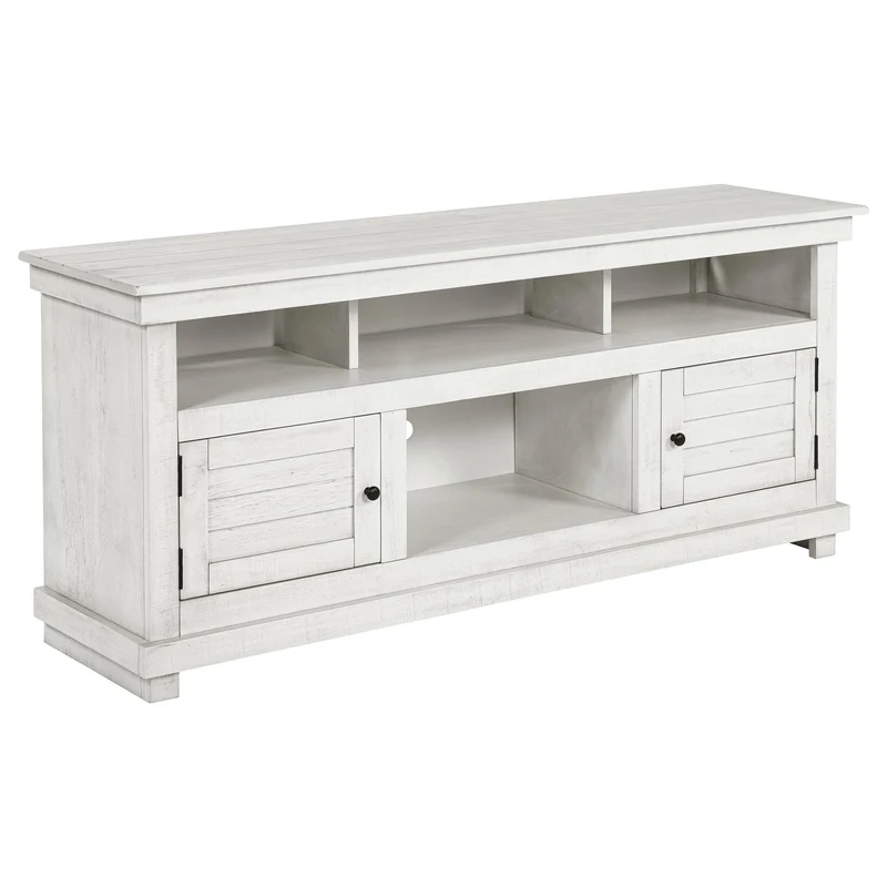 Coaster Furniture Payne 710052 60-inch TV Stand Media Console - Distressed White