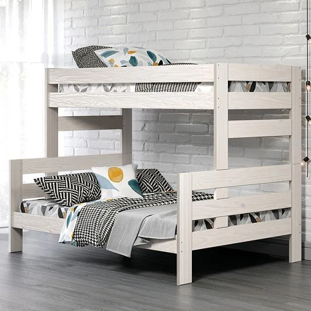 Furniture of America Damaris AM-BK306WH Twin/Full Bunkbed