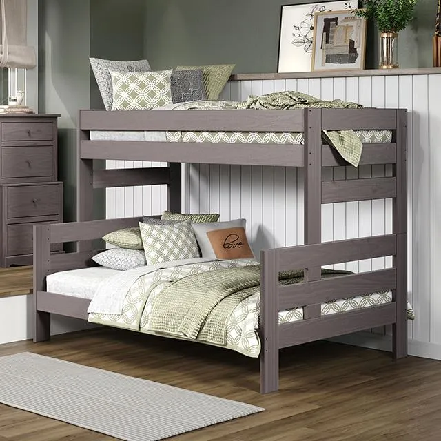 Furniture of America Damaris AM-BK306GY Twin/Full Bunkbed