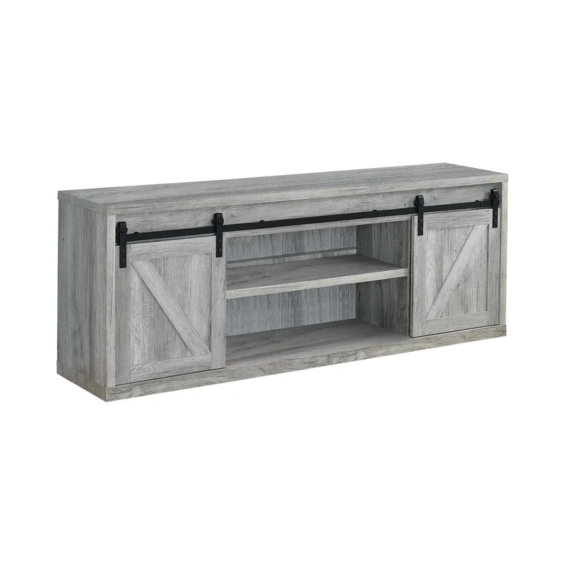 Coaster Furniture Brockton 723263 2-door Engineered Wood 71" TV Stand - Grey Driftwood