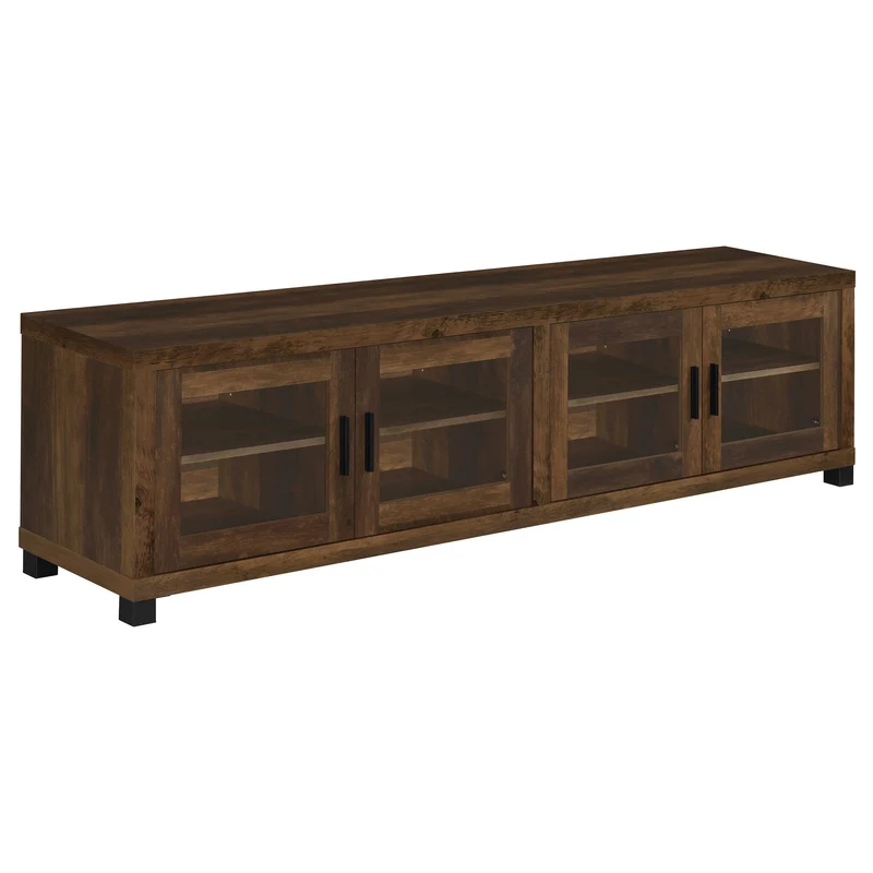 Coaster Furniture Sachin 736293 4-door Engineered Wood 79" TV Stand - Dark Pine