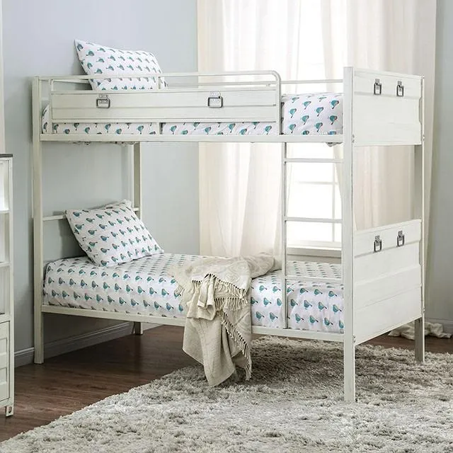 Furniture of America McCredmond CM-BK959WH-BED Twin/Twin Bunk Bed