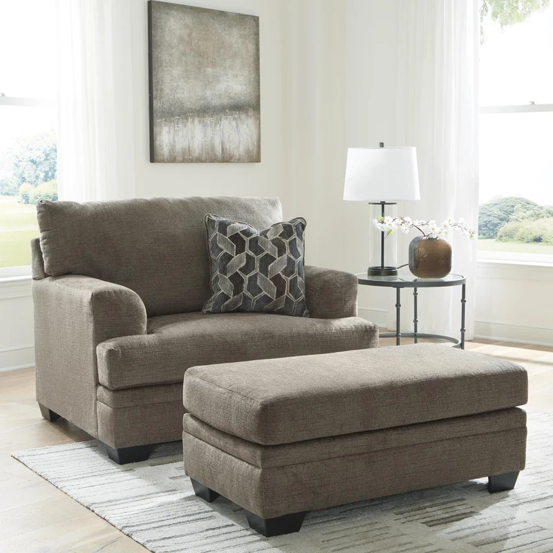 Signature Design by Ashley Stonemeade 59505U2 Oversized Chair and Ottoman