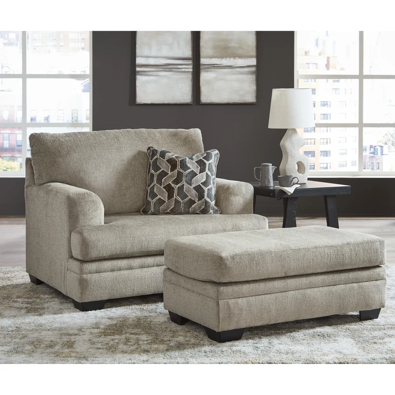 Signature Design by Ashley Stonemeade 59504U2 Oversized Chair and Ottoman