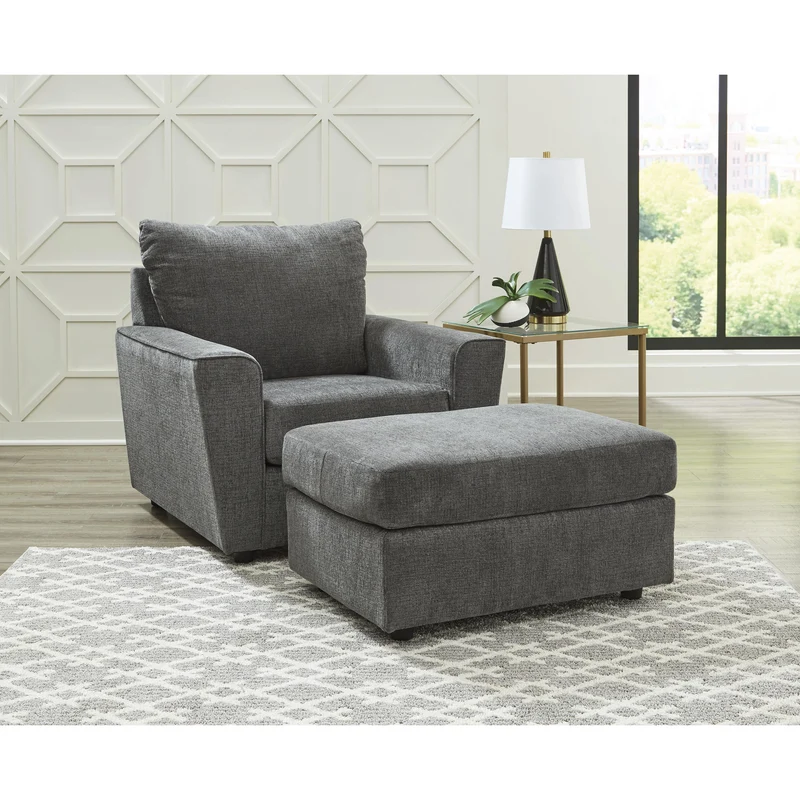 Signature Design by Ashley Stairatt 28502U2 Chair and Ottoman