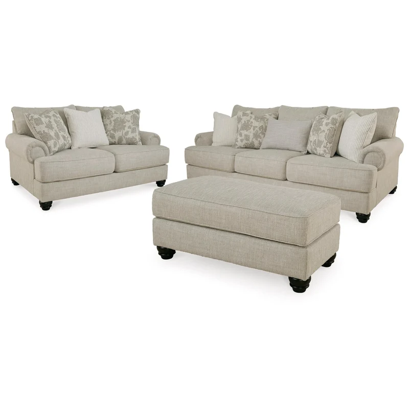 Benchcraft Asanti 13201U1 3 pc Sofa, Loveseat and Ottoman Set