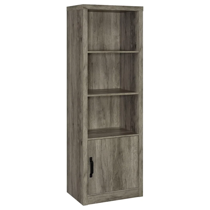 Coaster Furniture Burke 707726 3-shelf Engineered Wood Media Tower - Grey Driftwood