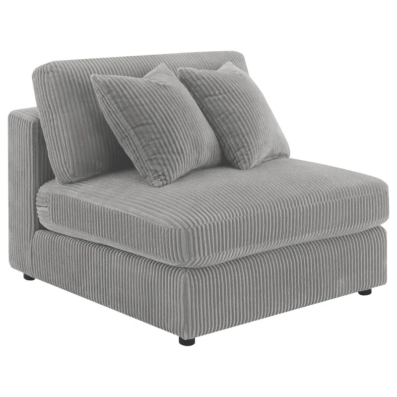 Coaster Furniture Blaine 509997 Upholstered Armless Chair - Fog