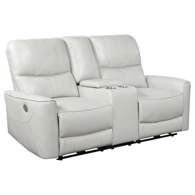 Coaster Furniture Greenfield 610262P Upholstered Power Reclining Loveseat - Dove Grey