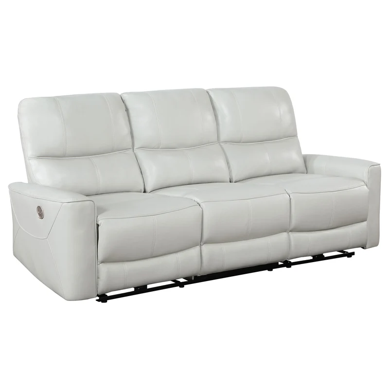 Coaster Furniture Greenfield 610261P Upholstered Power Reclining Sofa - Dove Grey