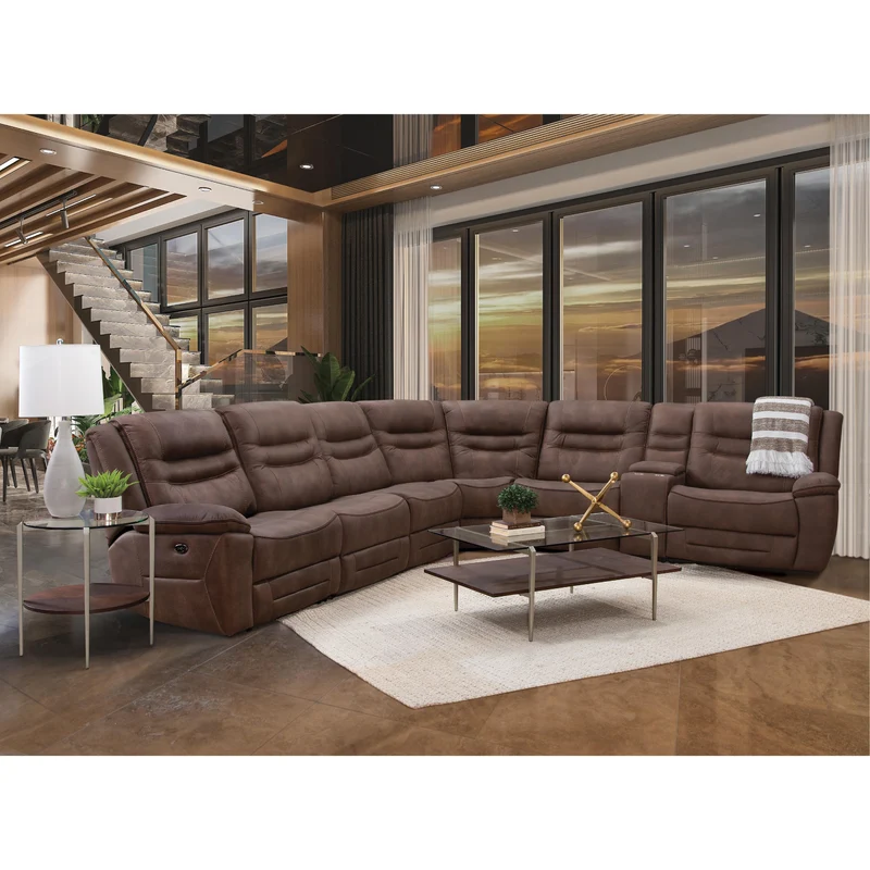 Behold Home 7531 7 pc Sectional - Harley Brown