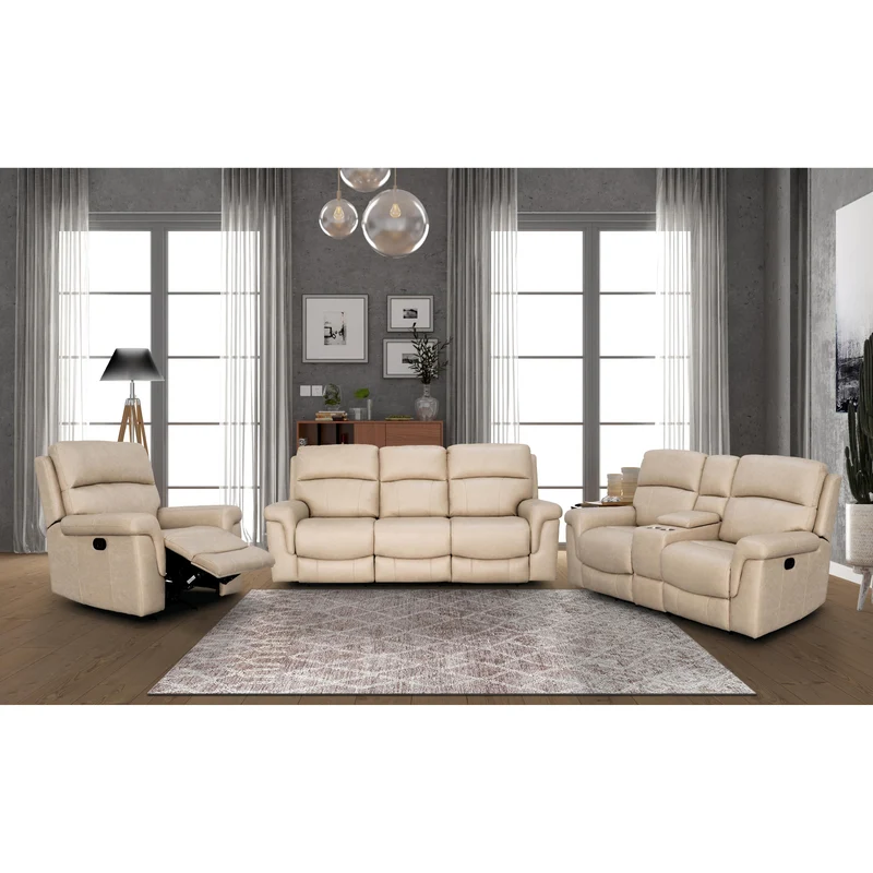Behold Home 7483-65 Rocker Recliner w/ Popout Cup Holders - Lambeau Sand