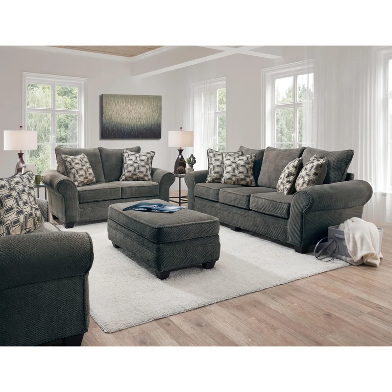 Behold Home Artesia 1000 2 pc Stationary Living Room Set