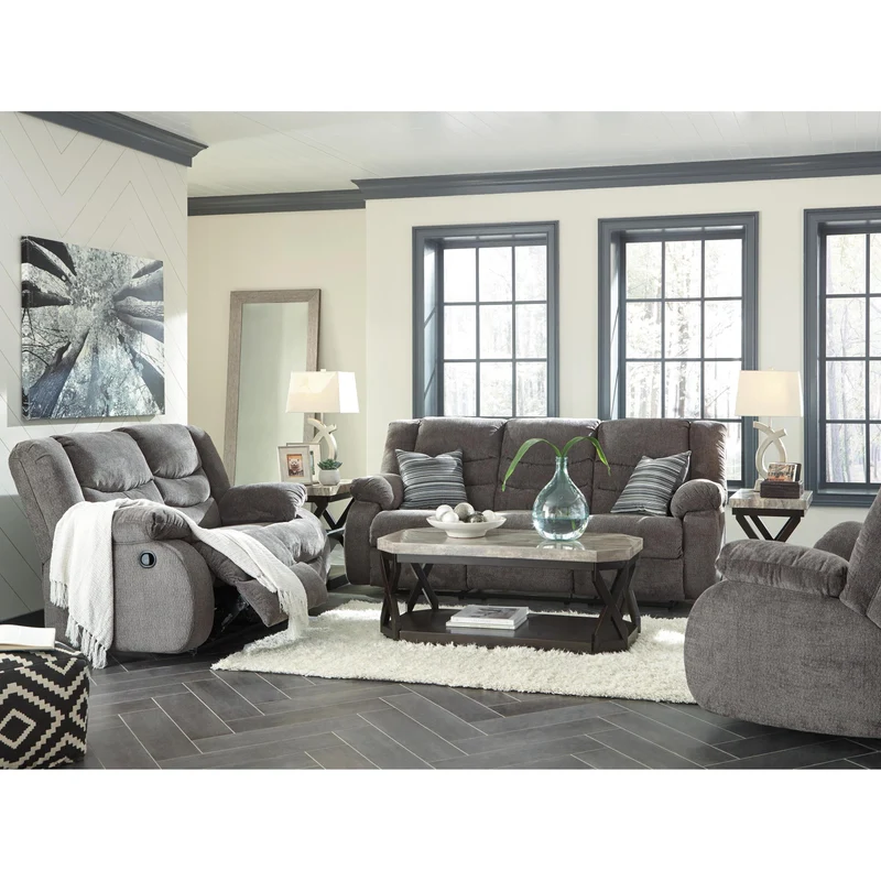 Signature Design by Ashley Tulen 98606U4 3 pc Reclining Living Room Set