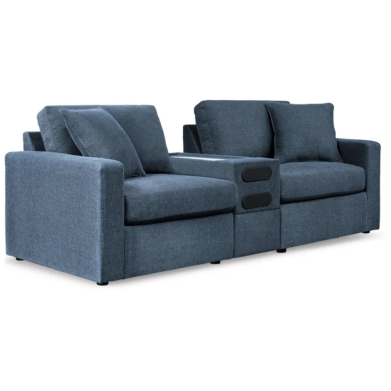 Signature Design by Ashley Modmax 92121S13 3 pc Sectional Loveseat with Audio System
