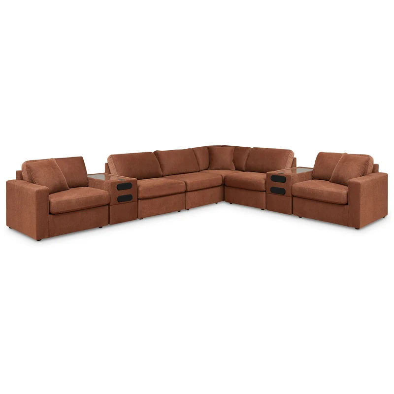 Signature Design by Ashley Modmax 92102S16 8 pc Sectional with Audio System