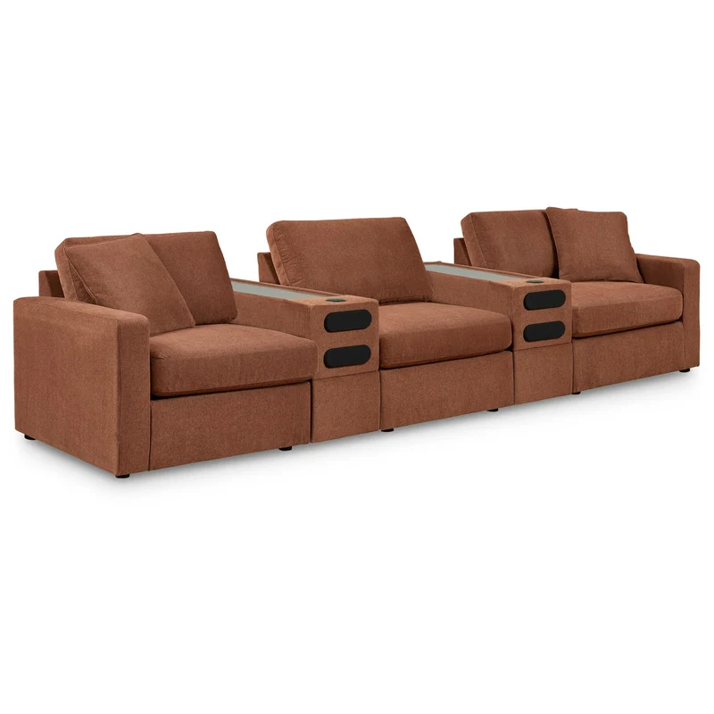 Signature Design by Ashley Modmax 92102S15 5 pc Sectional with Audio System