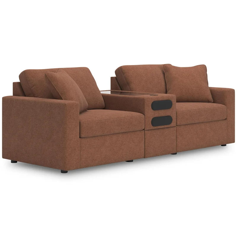 Signature Design by Ashley Modmax 92102S13 3 pc Sectional Loveseat with Audio System