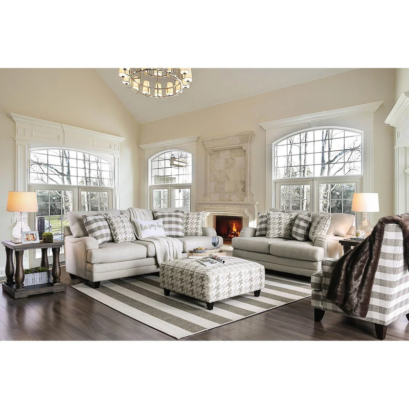 Furniture of America Christine SM8280 4 pc Living Room Set
