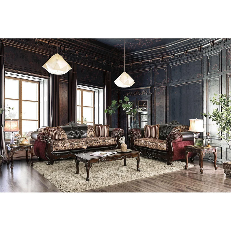 Furniture of America Quirino SM6415 2 pc Living Room Set