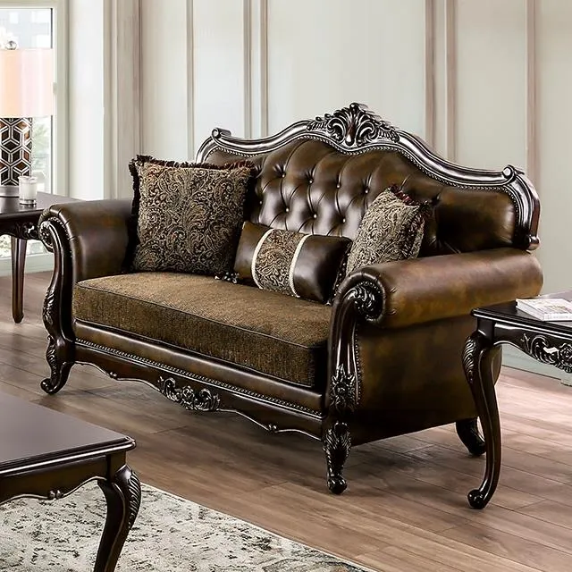 Furniture of America Ensenada FM65003BR-LV Loveseat