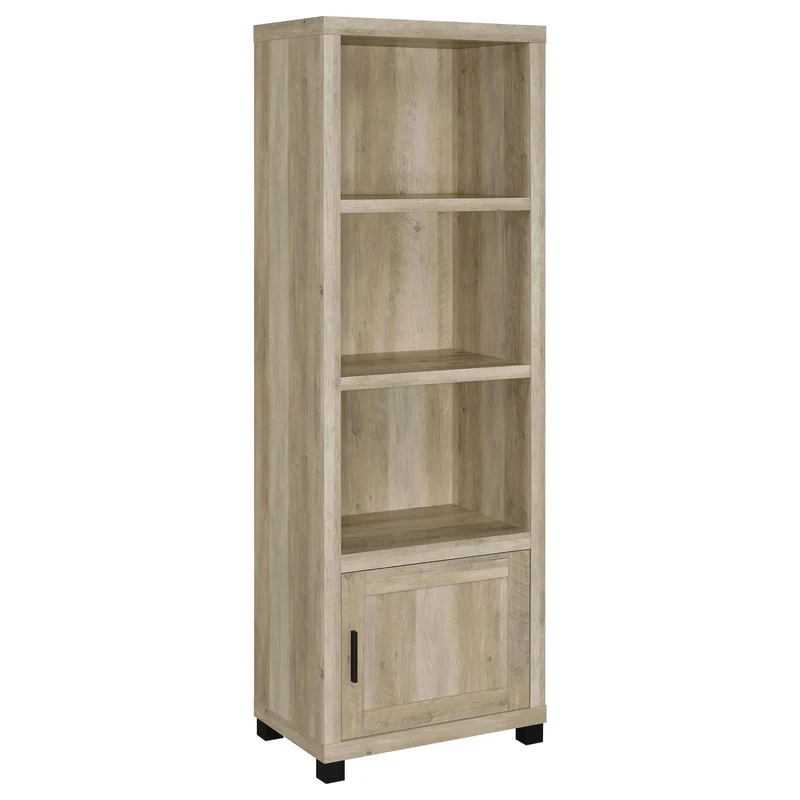Coaster Furniture Sachin 707746 3-shelf Engineered Wood Media Tower - Distressed Pine