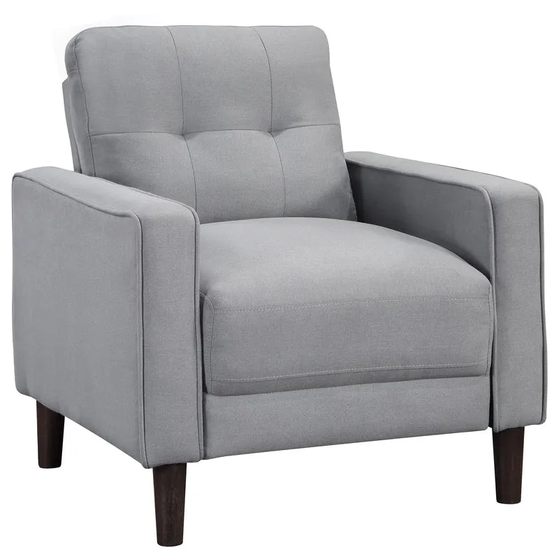 Coaster Furniture Bowen 506783 Upholstered Track Arm Tufted Accent Chair - Grey