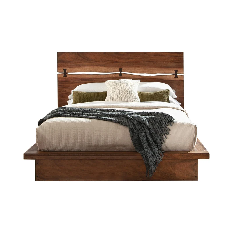 Coaster Furniture Winslow 223250SKE Wood Eastern King Storage Panel Bed - Smokey Walnut