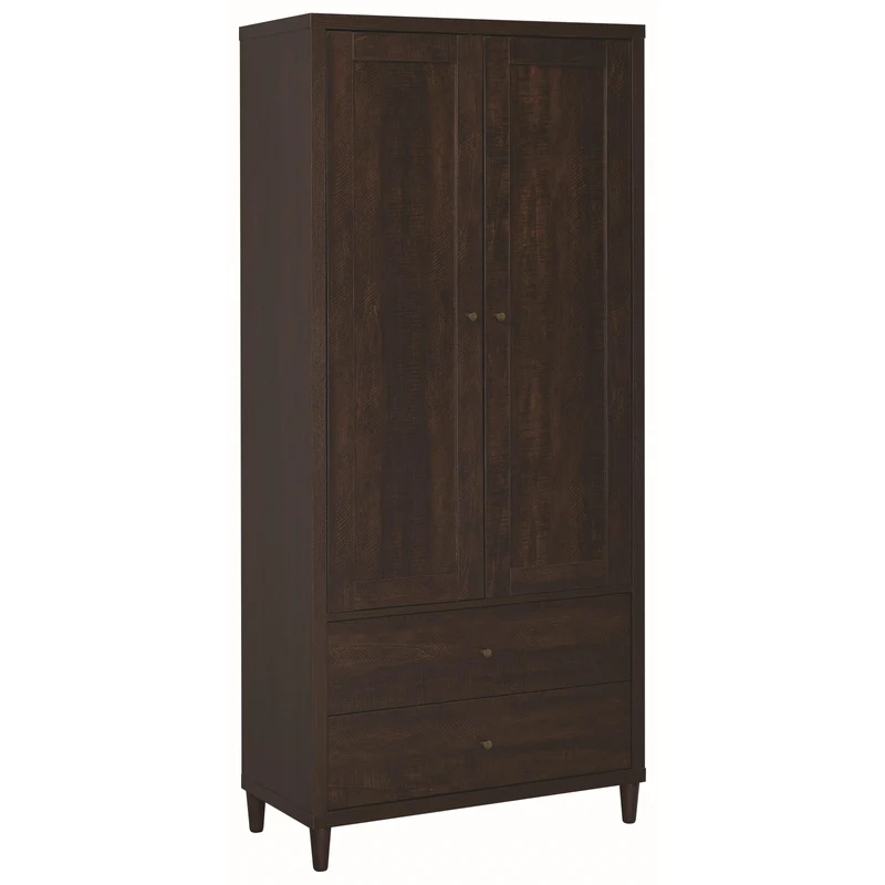 Coaster Furniture Wadeline 950724 2-door Tall Accent Storage Cabinet - Rustic Tobacco