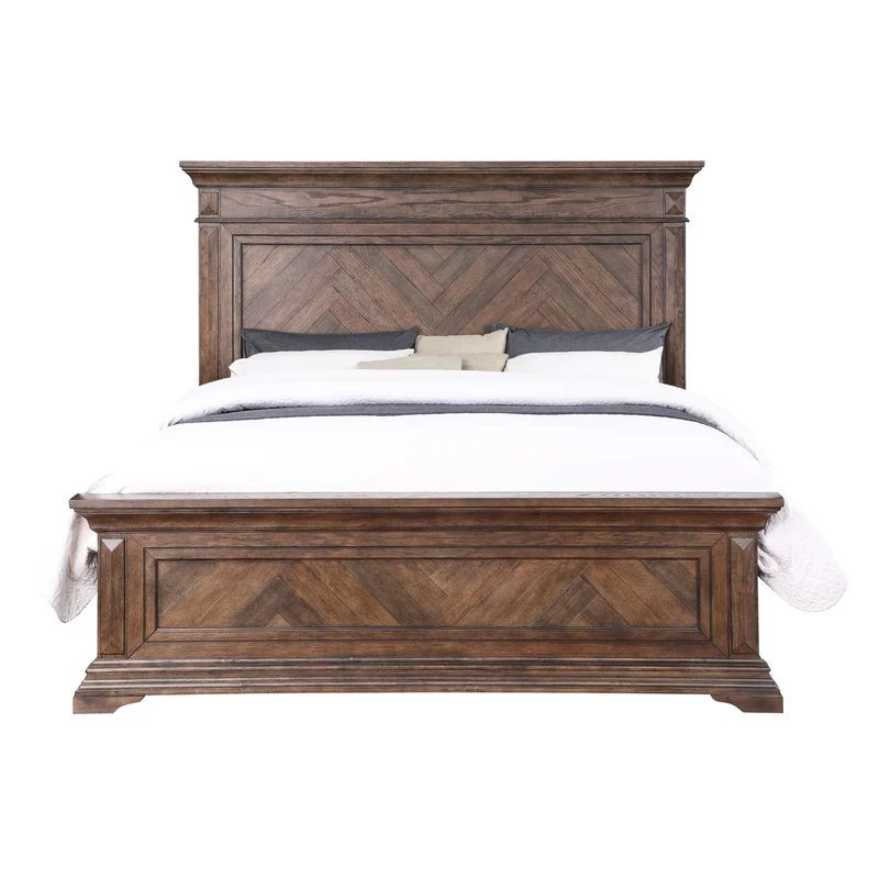 New Classic Furniture Mar Vista B658 King Panel Bed - Walnut