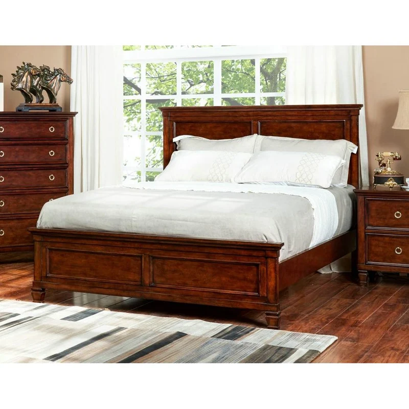 New Classic Furniture Tamarack BB-044C Queen Bed - Brown Cherry