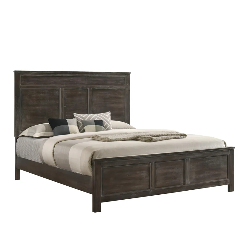 New Classic Furniture Andover B677B King Panel Bed - Nutmeg