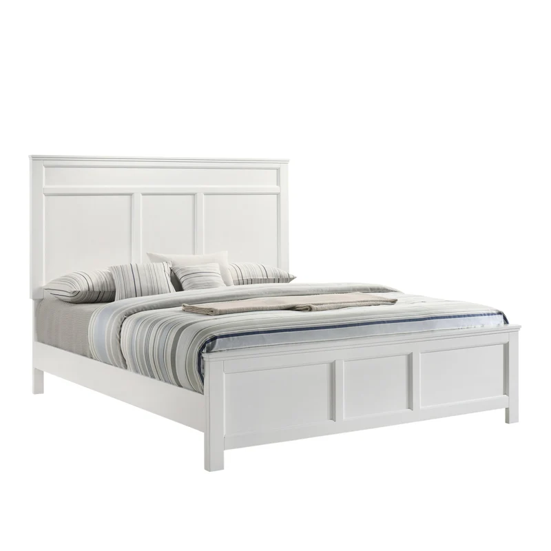New Classic Furniture Andover B677W California King Panel Bed - White