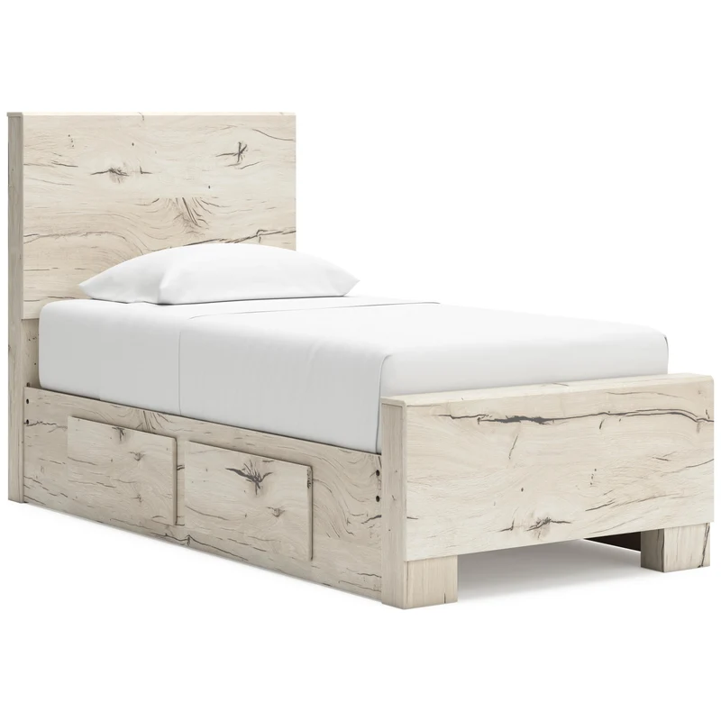 Signature Design by Ashley Lawroy B2310B23 Twin Panel Bed with Storage