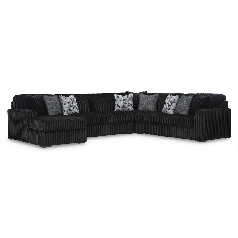 Signature Design by Ashley Midnight-Madness 98103S4 4 pc Sectional with Chaise